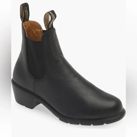 Blundstone #1671 Black Chelsea Heeled Leather Boots size EU 40 (US womens 9.5) - Picture 10 of 15